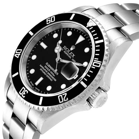 rolex submariner black dial stainless steel automatic watch|rolex submariner blue gold price.